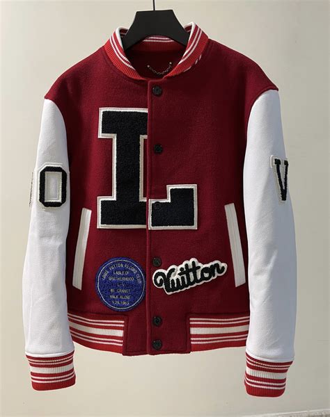 louis vuitton baseball jacket price|Louis Vuitton jacket with pouches.